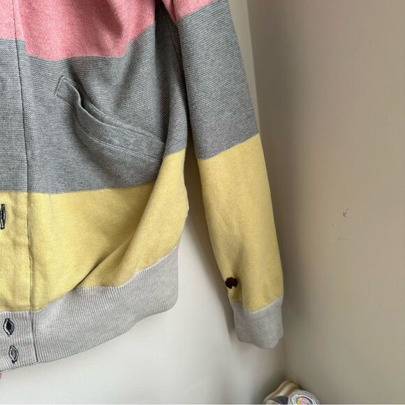 Striped color block style men’s hoodie - Picture 7 of 10